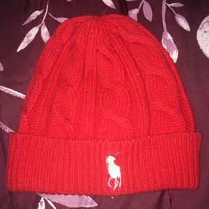 Red Ralph Lauren Beanie.